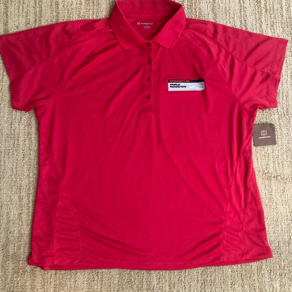 Porsche Design Red Golf Polo Shirt